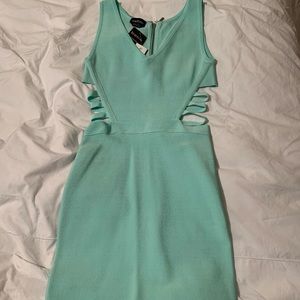 Mini bandage cut out dress